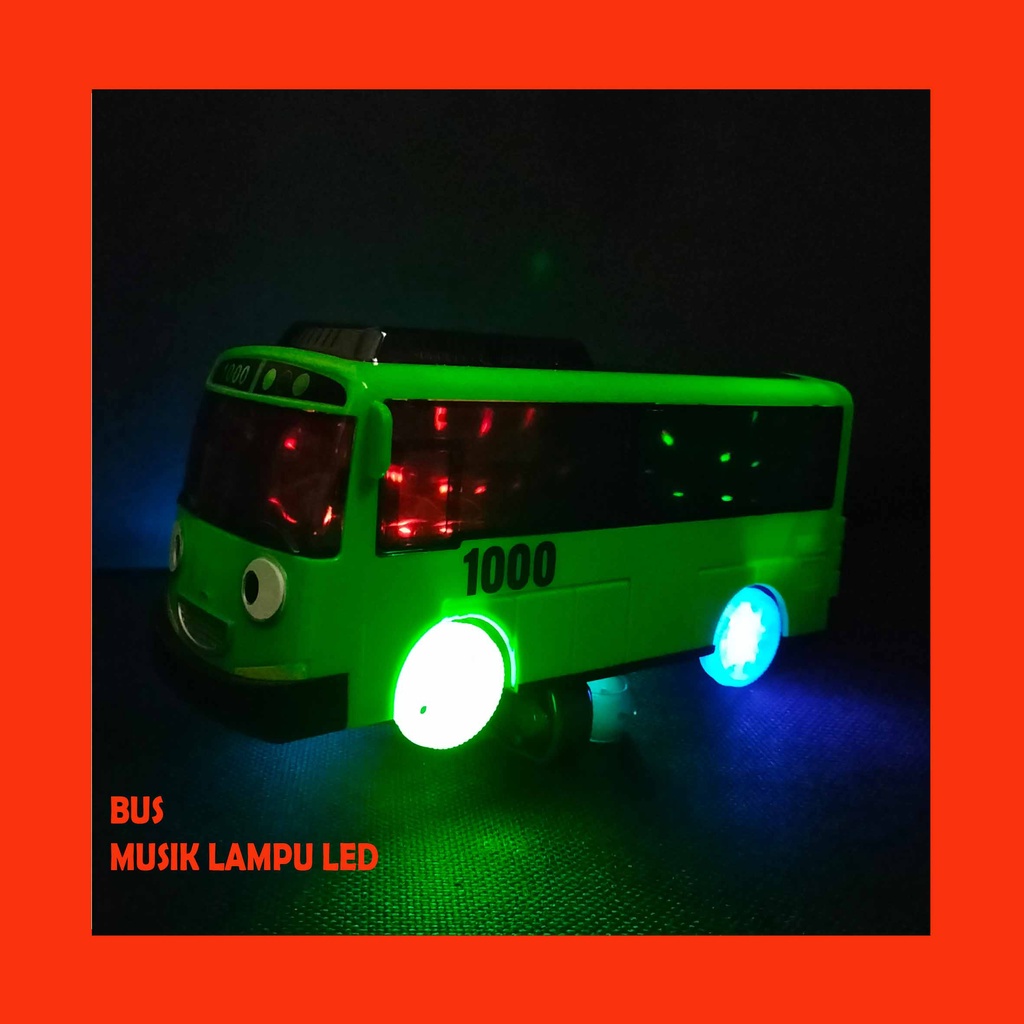 Mainan Anak Laki laki Bus Tayo Besar Mobilan Nyala Lampu LED