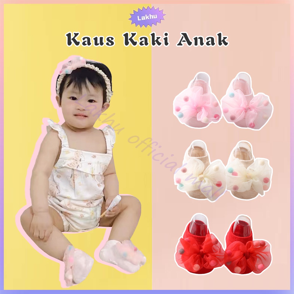 Lakhu Kaos Kaki Bayi Lucu Kaus Kaki Anak/Kaus Kaki Motif Pita