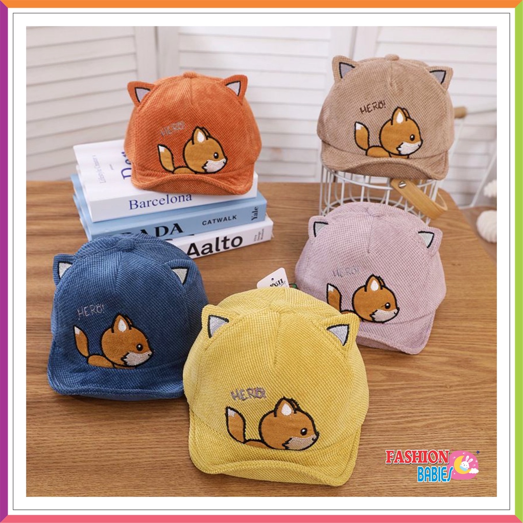 BEAR BASEBALL HAT 3D IMPORT | TOPI CAP IMPORT / TOPI ANAK USIA 1-4 TAHUN UNISEX
