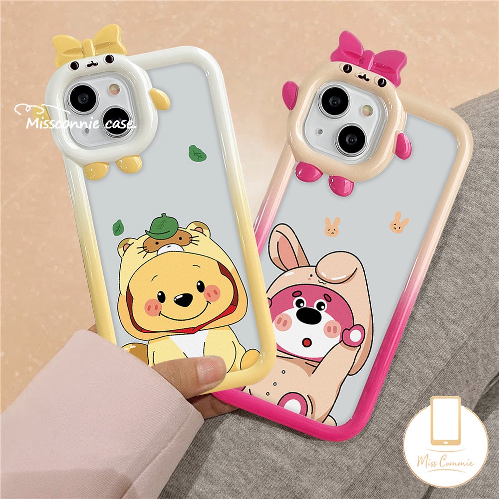 Vivo Y35 Y22 Y16 Y15 Y02s Y15s Y20 Y33s Y22s Y75 Y21 V23E V23 V25 Y91 Y55 Y15A V25E Y30 Y17 Y31 Y12i Y12 Y11 Y51 Tempat Lensa Strawberry Bear Manyo Winnie The Pooh Soft Little Monster