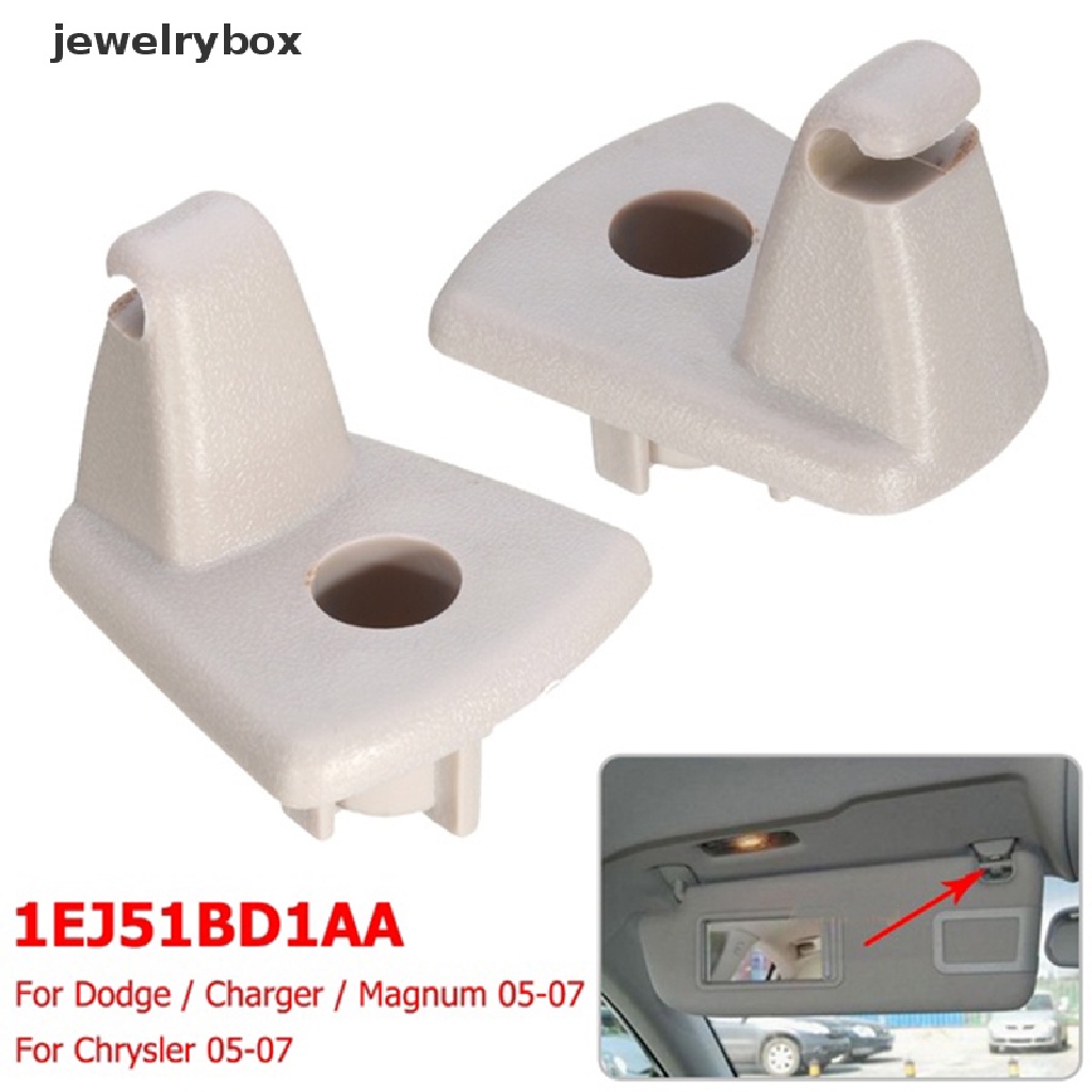 [jewelrybox] 2pcs Klip Pelindung Matahari Pengait Holder Untuk Chrysler Dodge Charger 06-07 Magnum 05-07 Butik