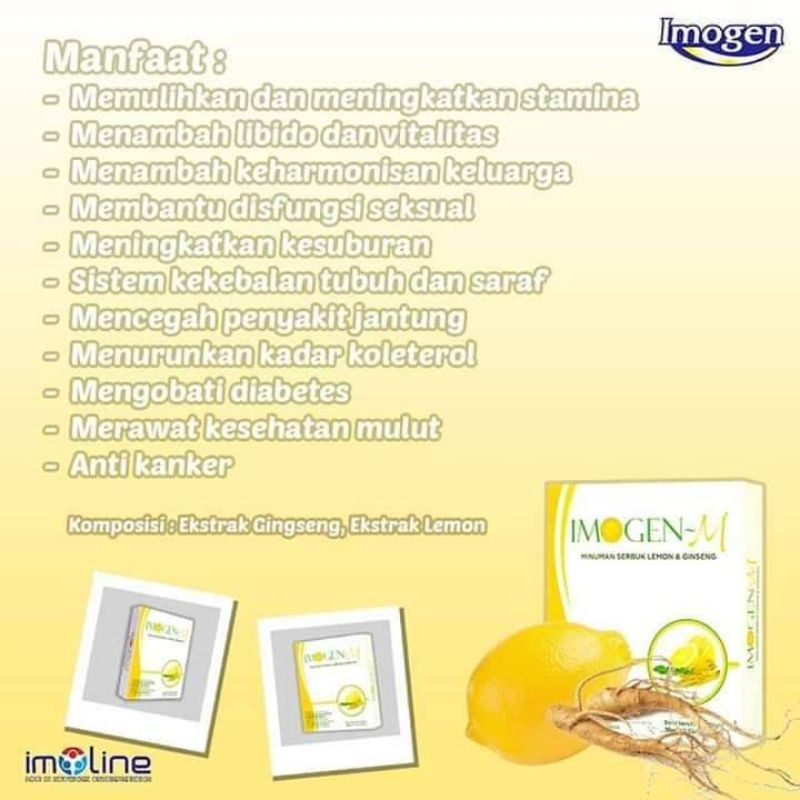 Imogen male ekstrak gingseng lemon