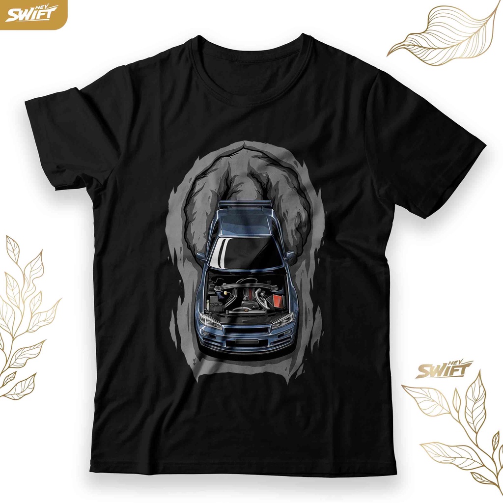 KAOS Nissan Skyline RB26 DETT JDM TSHIRT BAJU DISTRO