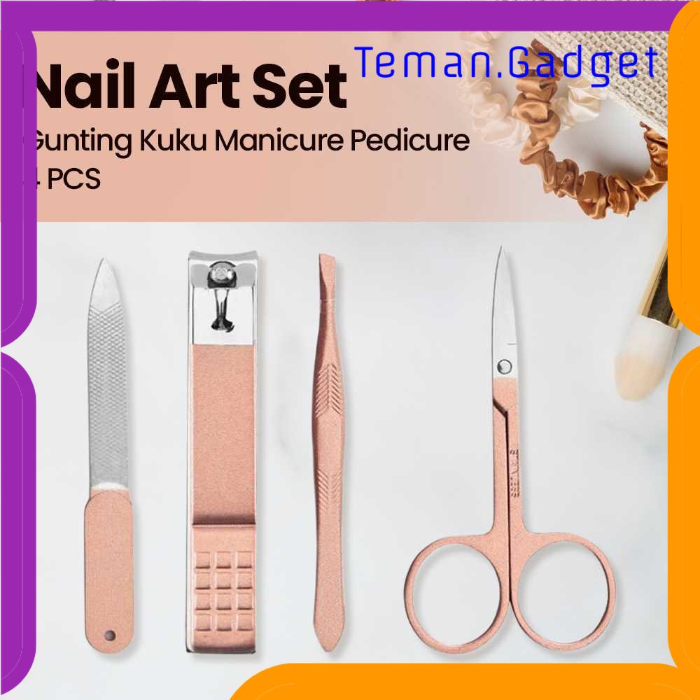 TG - PRW AT FASHION Nail Art Set Gunting Kuku Manicure Pedicure 4 PCS - MGJ2-18