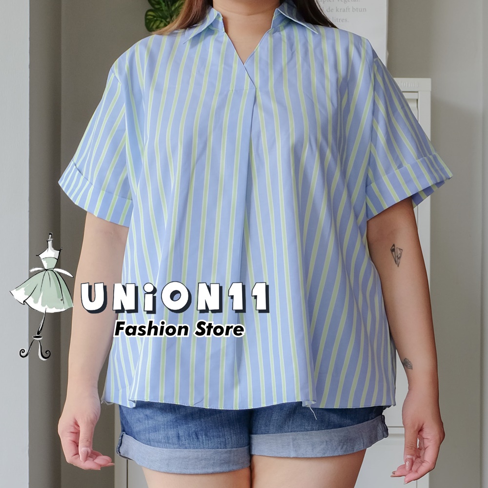 UNION11 - ATASAN JUMBO WANITA LD 130 / BAJU JUMBO WANITA / BAJU KERJA WANITA BIGSIZE / BLOUSE JUMBO WANITA / ATASAN JUMBO XXXL WANITA RYU