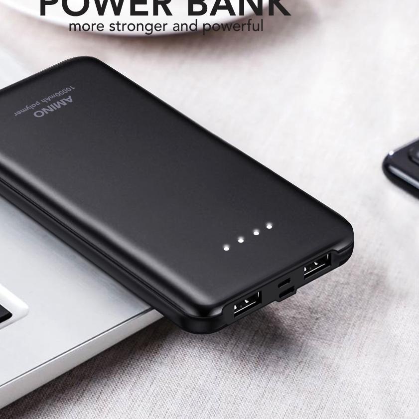 ☈ AMINO K888 PowerBank  mAh Dual USB Portable Power Bank  Quick Charge 2A ➣