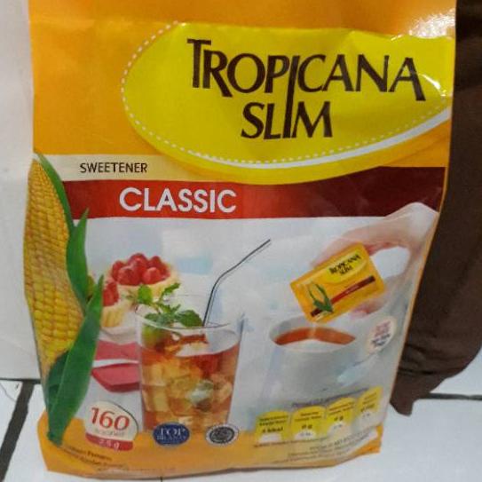 

✷ Tropicana Slim sweetener classic Gula Jagung Rendah Kalori Isi 160sachet ♪