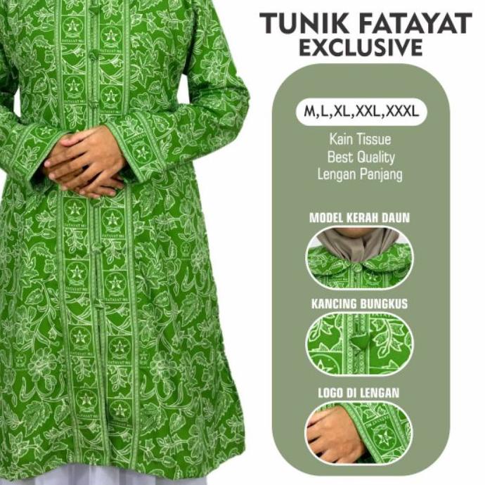 [BISA COD] TUNIK FATAYAT NU BAJU NU BLOUS NU BATIK NU SRAGAM NU GAMIS FATAYAT MUSLIMAT SERAGAM FATAY