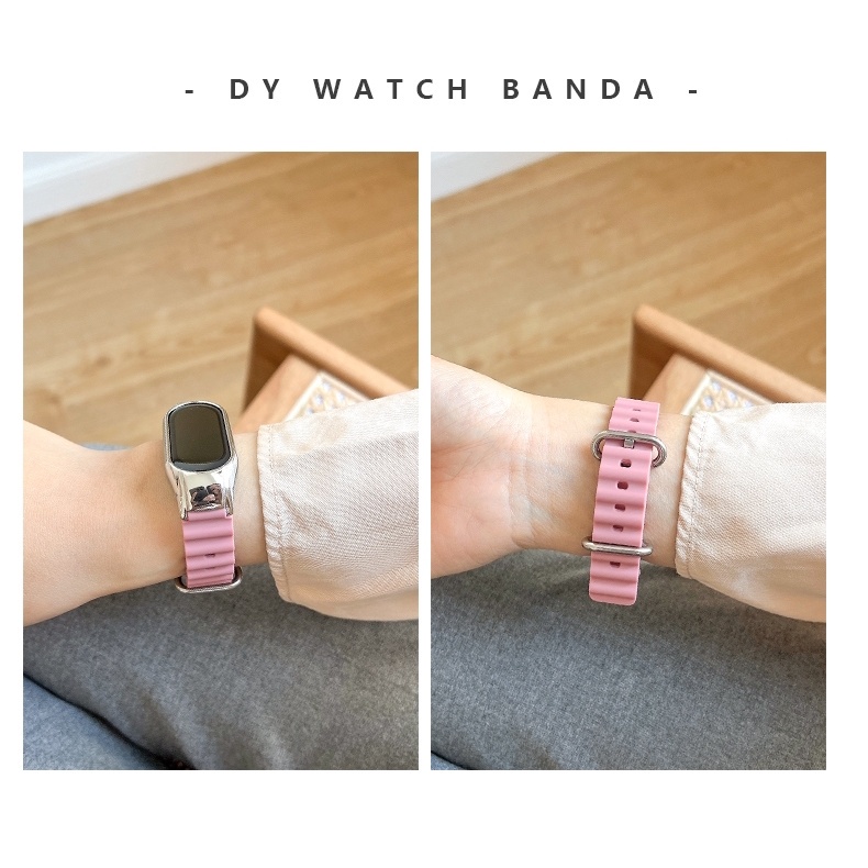 Tali strap Xiaomi Band Ocean Model Bergelombang Colorful Miband 3/4/5/6