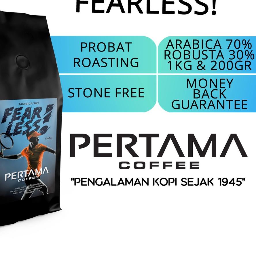 

☆ PERTAMA COFFEE | Kopi FEARLESS! 1000gr 70% Arabica - 30% Robusta ☊