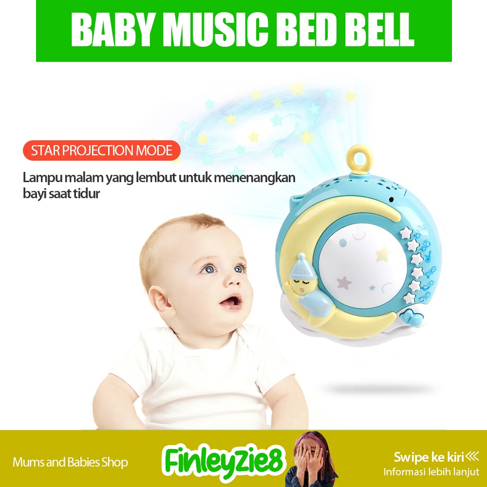 Crib Bell Toys / Membujuk Bayi / Bayi Remote Control Bed Bells / Crib Hanging Toys / Teether Bayi / Mainan Tidur Bayi / Kasur Mainan Bayi / Mainan Box Tempat Tidur Bayi / Box Bayi musik toys Gantung di Tempat Tidur Bayi +Remote / Crib Bell Toys / Mainan