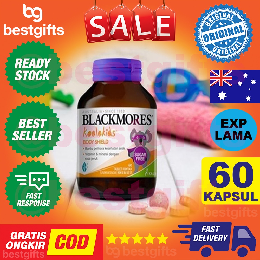 BLACKMORES KIDS BODY SHIELD VITAMIN KESEHATAN IMUN KEKEBALAN DAYA TAHAN TUBUH ANAK BAYI 60 TABLET