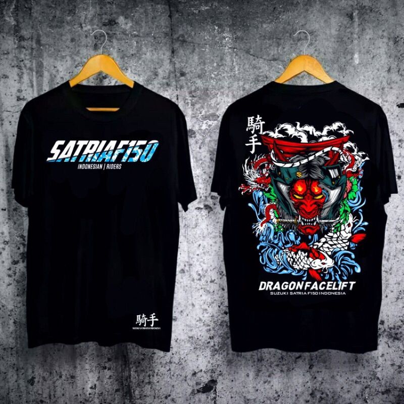 KAOS RACING SATRIA FU 150 DRAGON FACELIFT / KAOS MOTOR / KAOS PRIA WANITA
