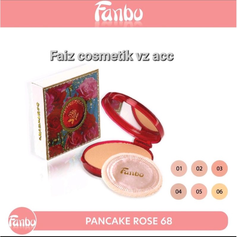 Fambo Pancake Rose / Bedak Padat Fambo Rose