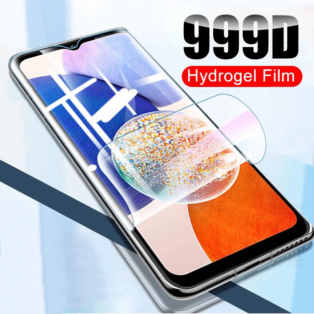 Full Coverage Soft Hydrogel Film/Film Pelindung Layar HD Bening Anti Gores &amp; Anti Sidik Jari Kompatibel Dengan Samsung Galaxy A14
