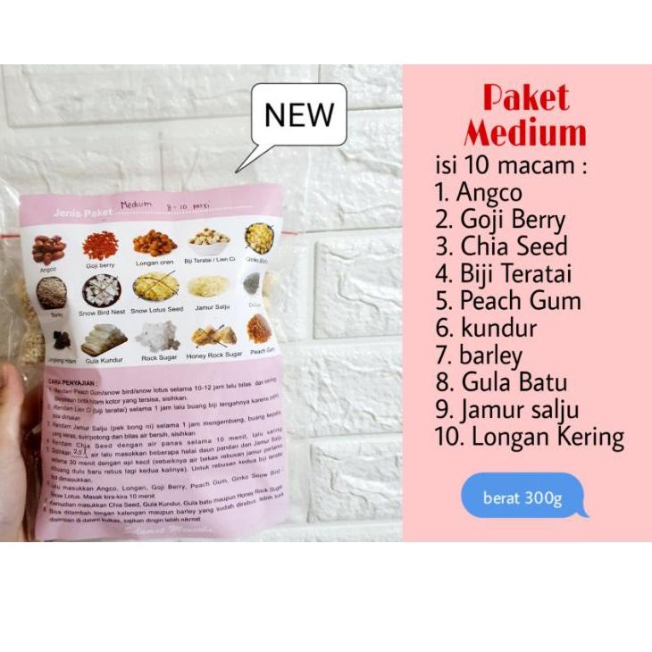 

☎ Paket lengkap peach gum grade A+ 8 - 10 orang berat 330gr ☟