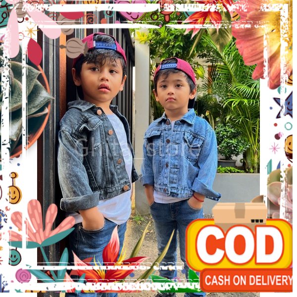 Jaket Jeans  Umur 2-7 Tahun Kain Jeans Tebal Jaket Denim  Premium Jaket Jeans  Terbaru 2022 Kain Jea