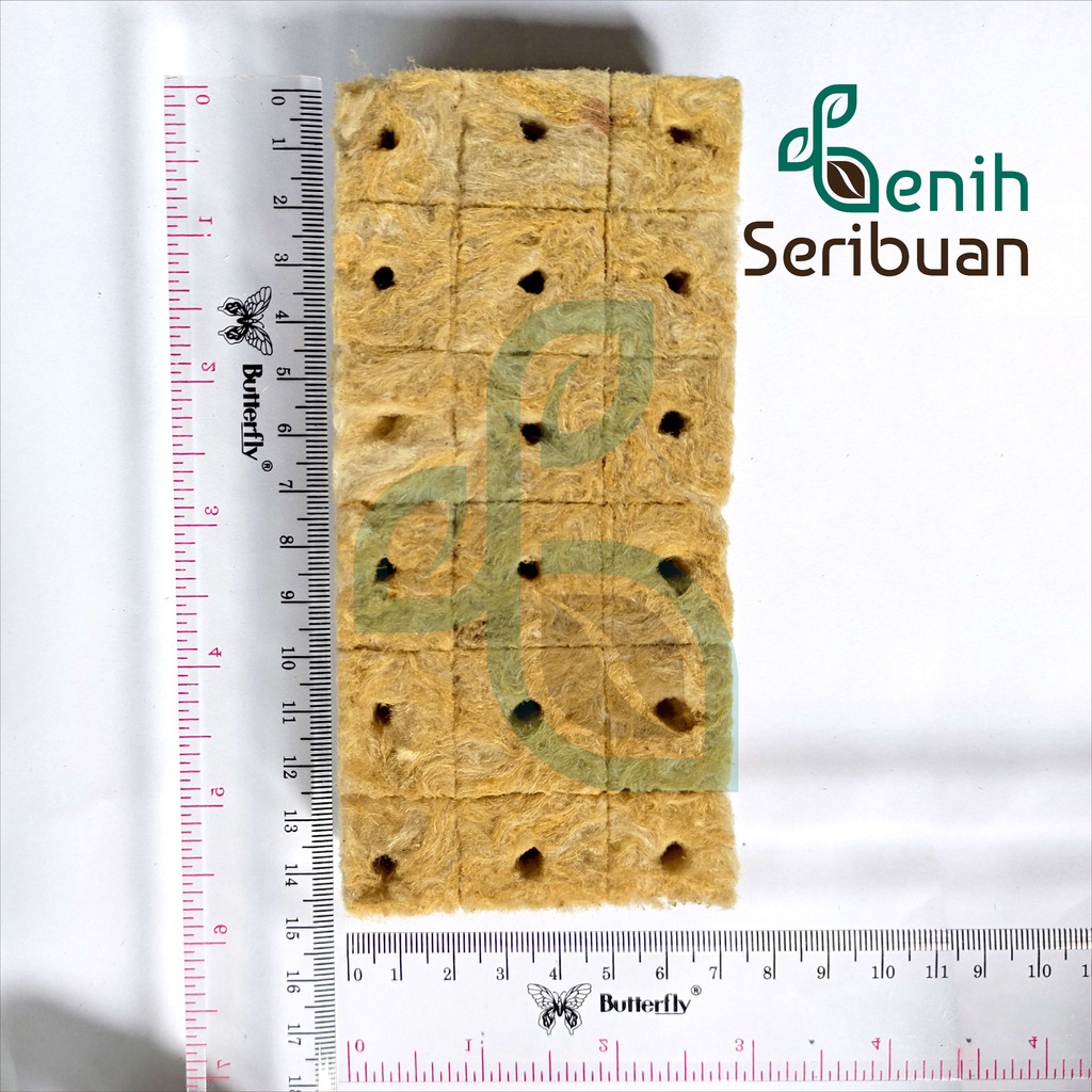 Benih Seribuan - 18 Kotak Rockwool Hidroponik Cultilene