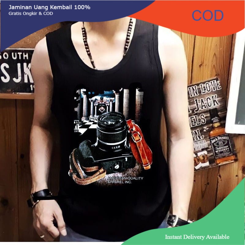 COD/AN -singlet size M|L,XL dalaman pria singlet distro singlet parel-