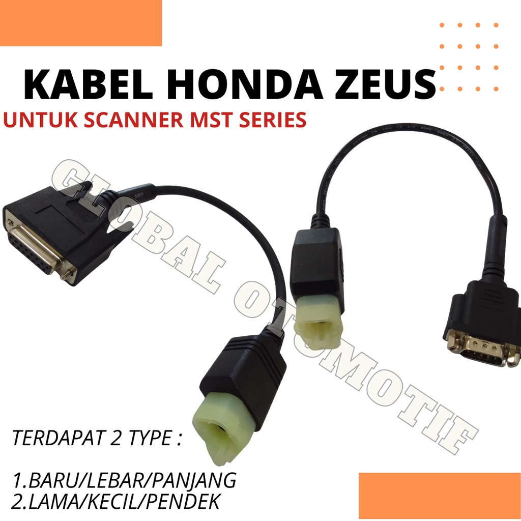 Kabel HONDA Scanner Motor Injeksi MASTER ZEUS MST-100P MST-200 Kawasaki MST-400 Original Asli - Baru
