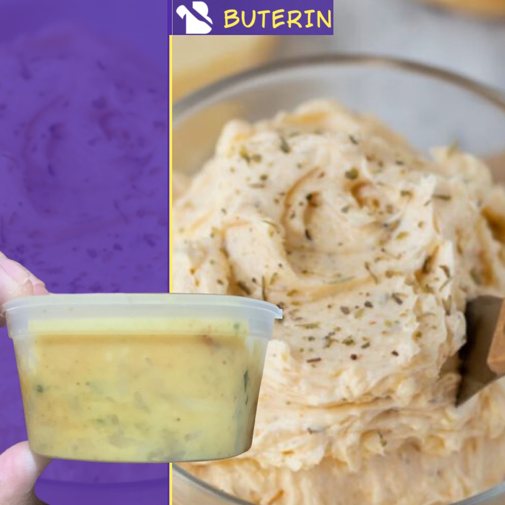 

Garlic Cheese Butter 70 gr untuk Olesan Roti atau Masak Lainnya - BUTERIN