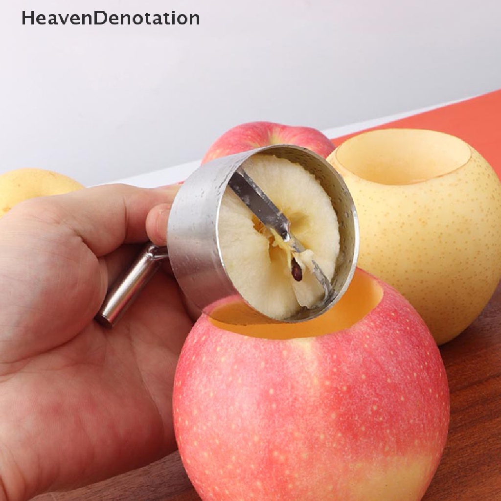 [HeavenDenotation] Stainless Steel Penarik Inti Besar Penggali Lubang Inti Buah Gadget Dapur HDV