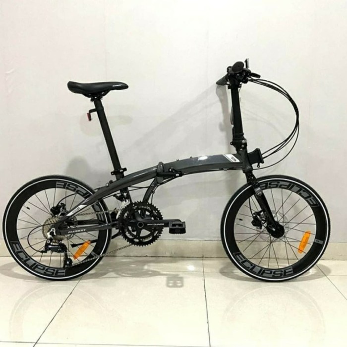Sepeda Lipat Element Ecosmo Z9 Grey Rainbow 451 New 2020 #Original