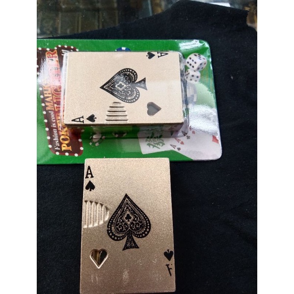 Korek Api Gas Kartu Stainless mewah