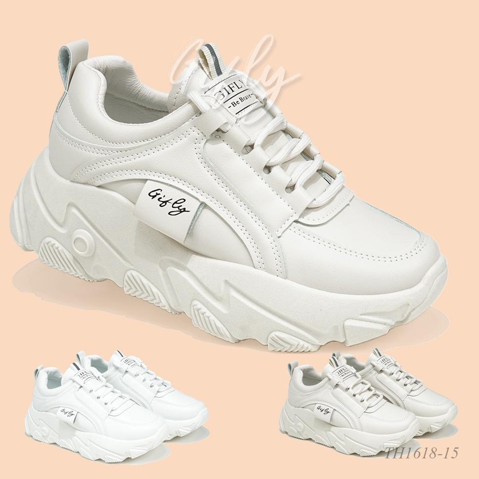 Viral GIFLY Crown Sepatu Sneakers Wanita Korea Import TH1618-15