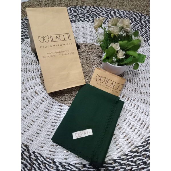 Kerudung Inji Polos Terbaru ( Bahan Voal)