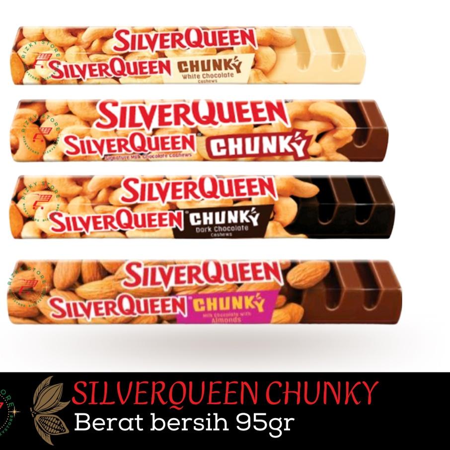 

✨Mall✨ Chunky Bar SilverQueen cokelat 95 Gram Varian Mede / Almond !!!