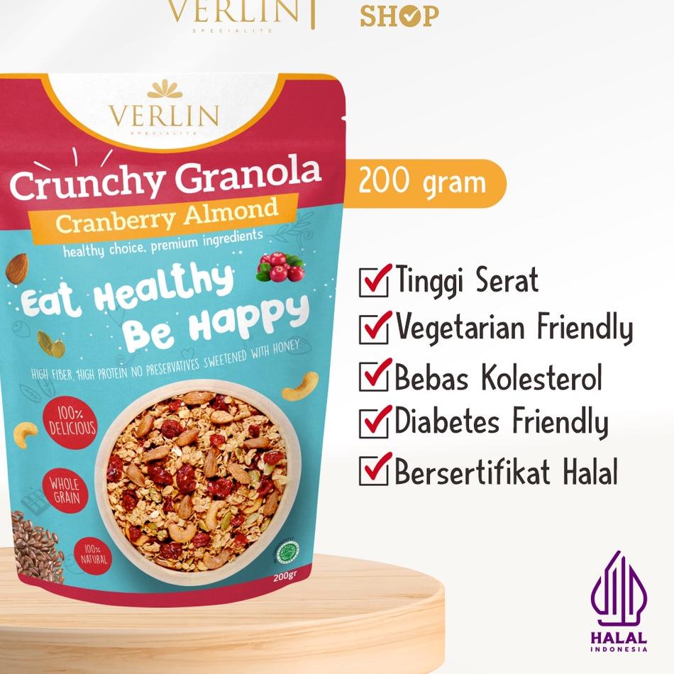 

♨ Verlin Crunchy Granola Cranberry Almond ♬