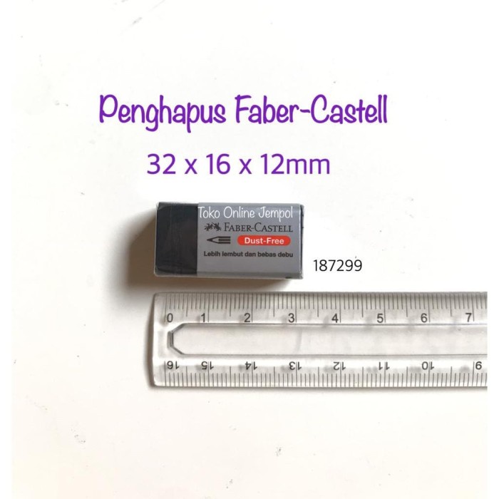 

Penghapus Faber Castell Hitam KECIL Lembut 187299 black ATK0837FC