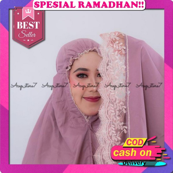 Mukena Dewasa Elmira Full Bordir/Mukena Rayon Premium Mukena Dewasa Jumbo Terbaru 2022 Bahan Adem Mu