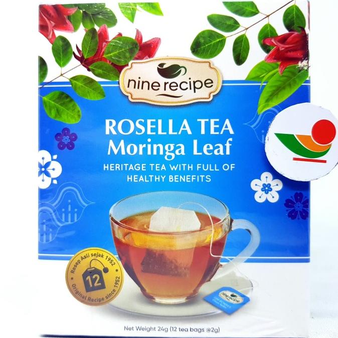 

NINE RECIPE ROSELLA TEA 24gr | MORINGA LEAF | DAUN TEH CELUP KANTUNG tab02