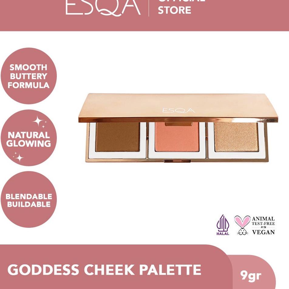 ✈ ESQA Trio Goddess Cheek Palette - Athena ✽