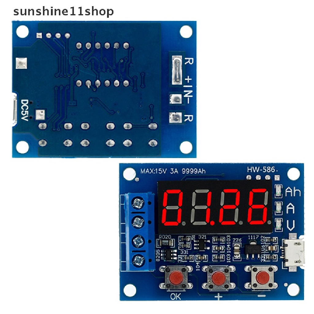 Sho ZB2L3 Tester LED Digital Display 18650batium Lead-Acid Capacity Tester Board Module Modul Papan Tester Kapasitas N