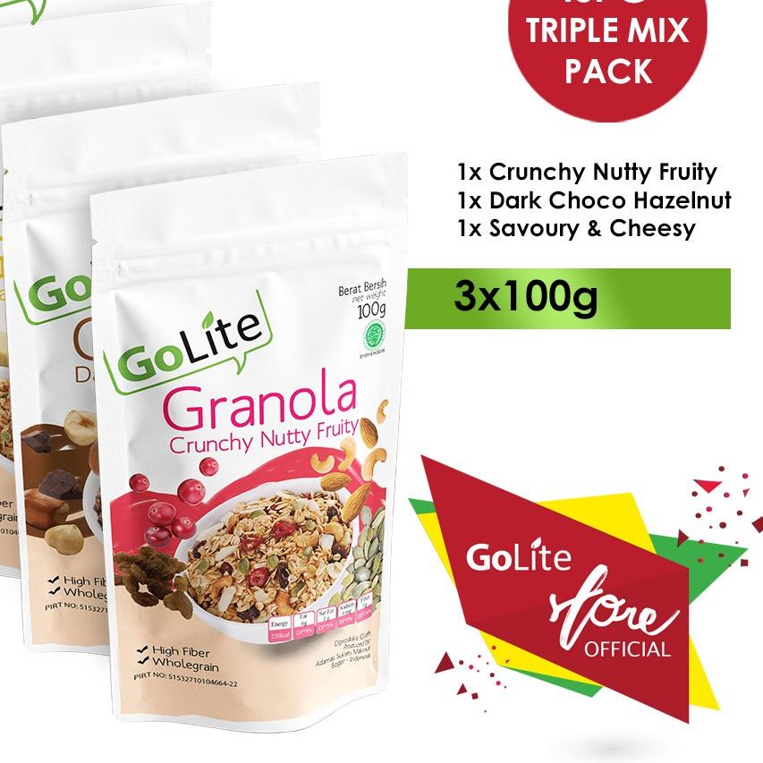 

☈ Granola GoLite Triple Mix Pack (100gr) ✿