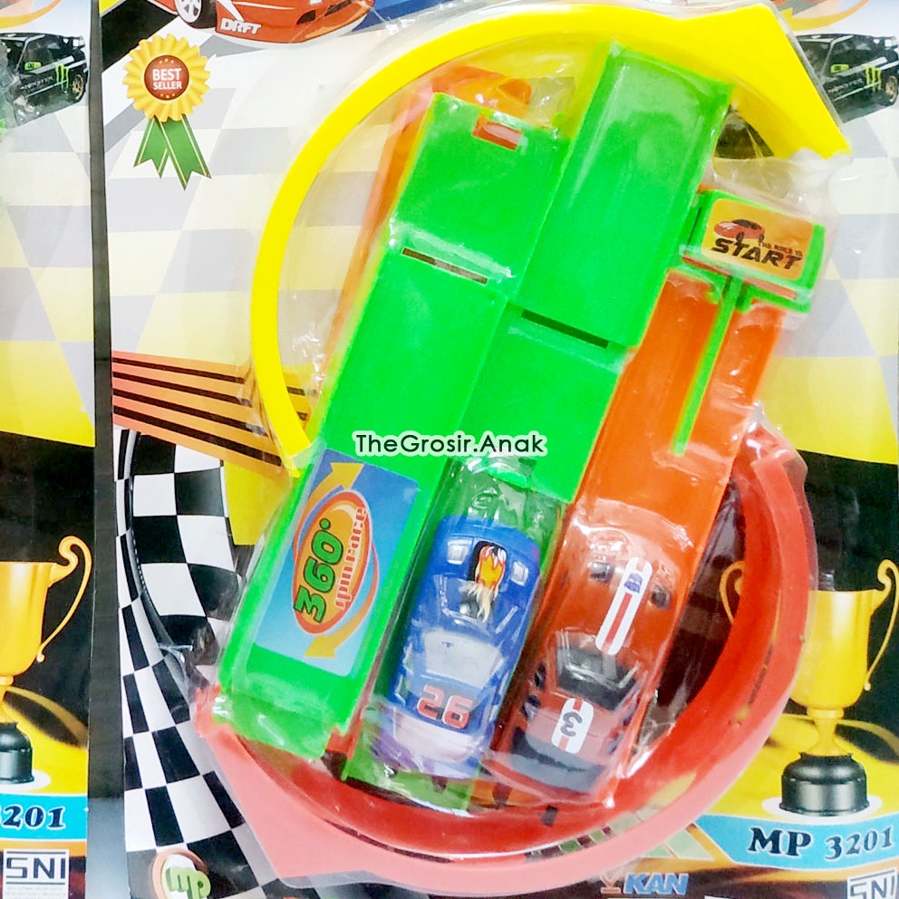 Track Racing Spin 360 MP3201 Mainan Lintasan Racing Mobil Balap