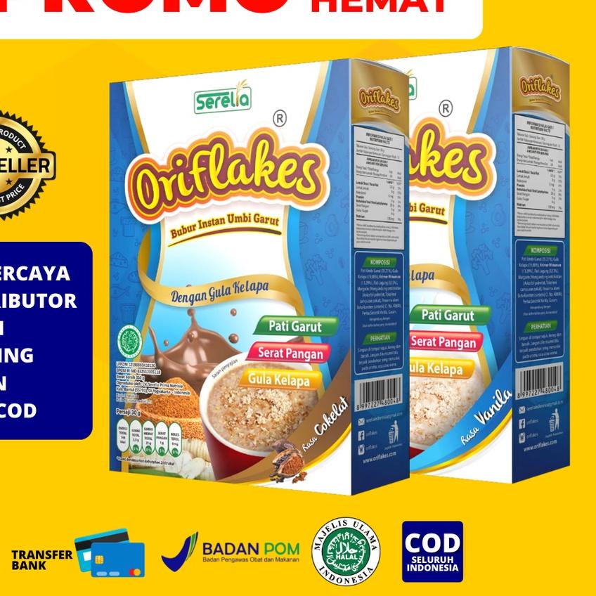 

☏ ORIFLAKES SLIM Sereal Umbi Garut 350gram ۞