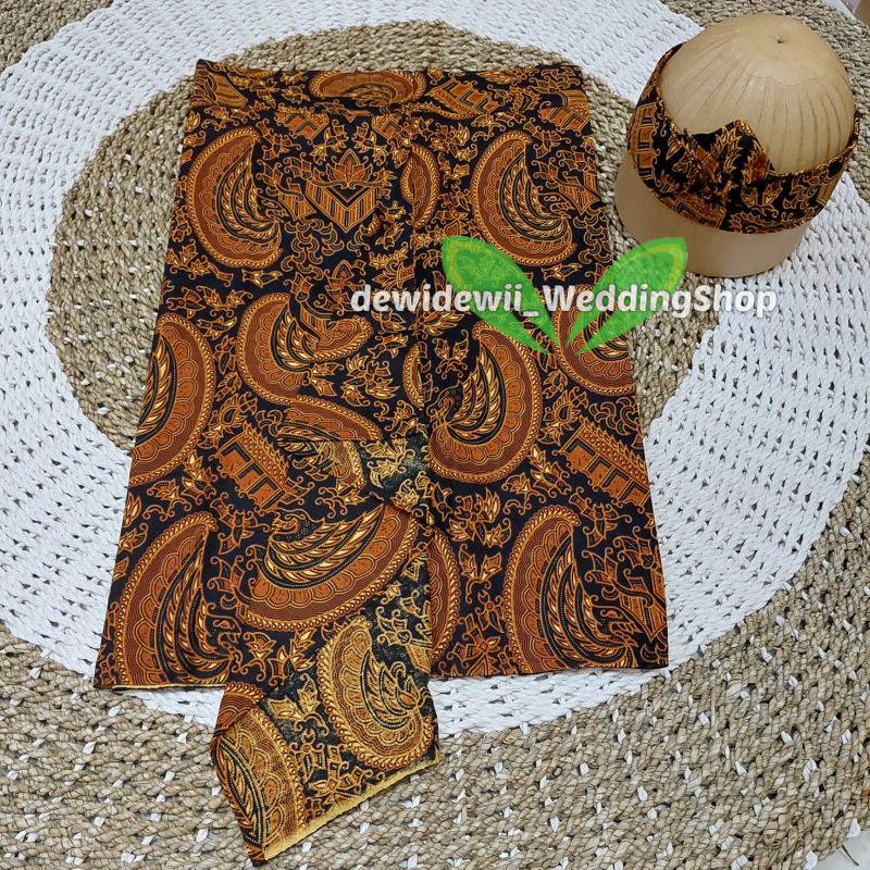 Iket Kepala Sunda / Udeng Instan - Motif Semen Romo