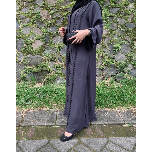 abaya   emira jalabiya arab saudi dubai bigsize jumbo hitam mesir big size payet lebaran habaya