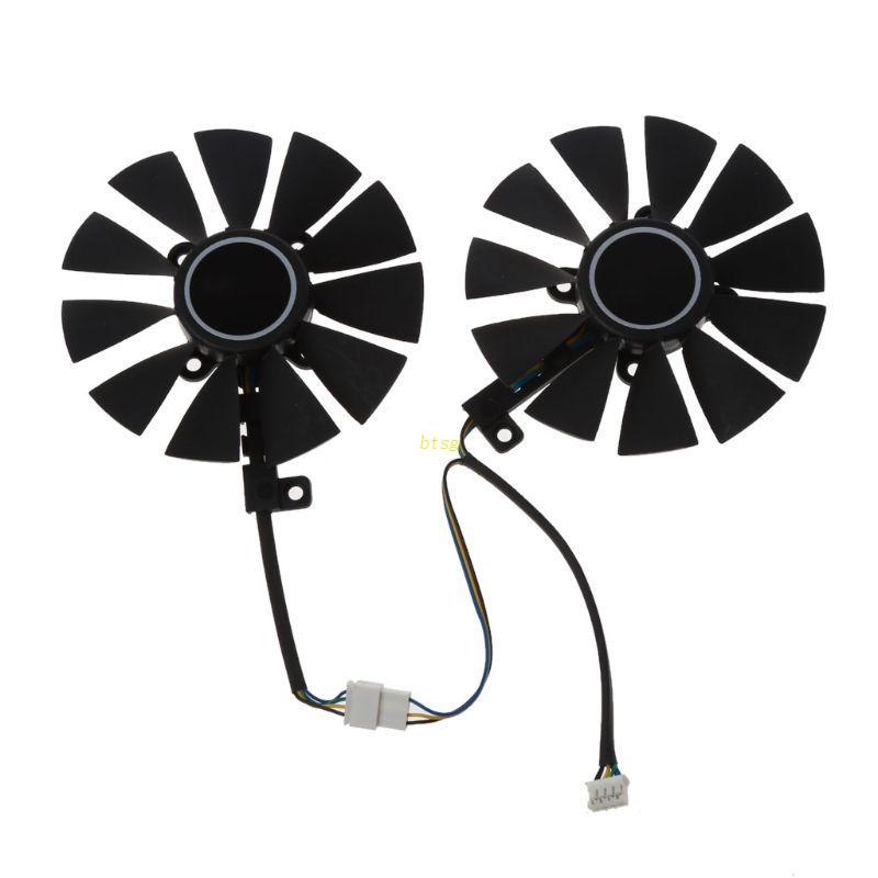 Btsg 88mm T129215Su Kipas Pendingin 4Pin Untuk Gigabyte GTX1060 1070ti RX 470 570 580 Graphics Card Cooler Fan