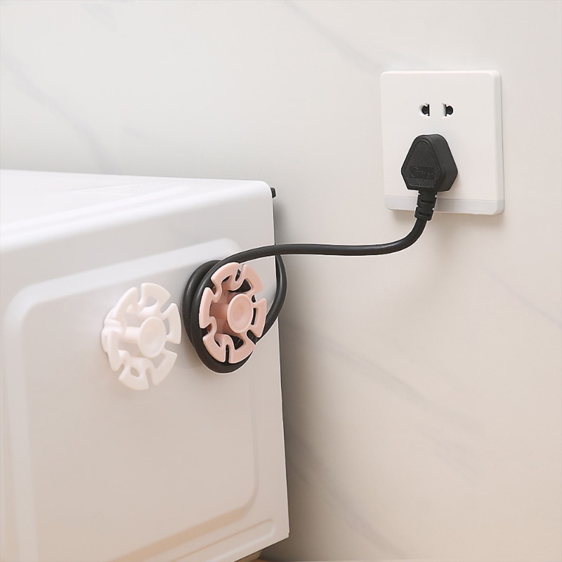 Kreatif Dapur Kabel Winder Self-adhesive Desktop Wire Storage Tools Kantor Kawat Holder Rumah Pluging Klip Multi-Fungsional Non-marking Penyimpanan Kait