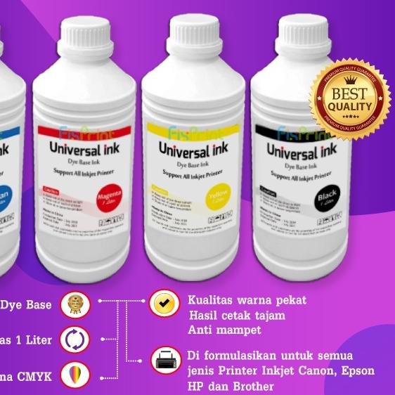 ➥ Tinta Print 1 Liter Universal Printer L220 L210 L310 L110 L1300 L1800 l350 L360 L3110 L3210 l121 L