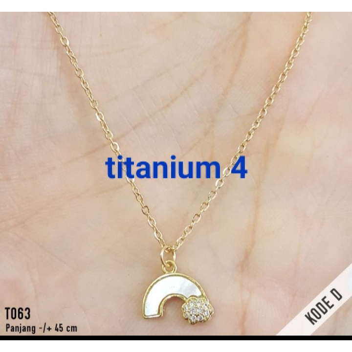 (RS)Kalung Titanium Wanita Anti Karat Perhiasan Premium