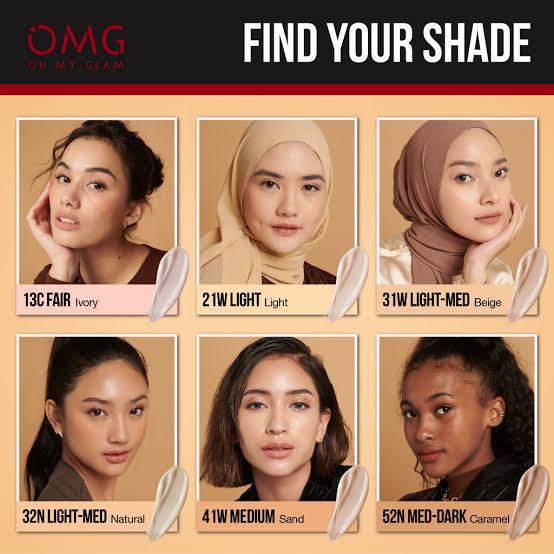 OMG Oh My Glam Coverlast Liquid Foundation Alas Bedak