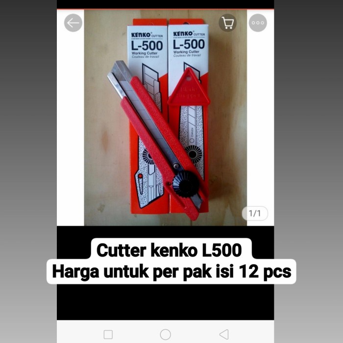 

Cutter Cutter Kenko L500 / Pisau Kecil / Pisau