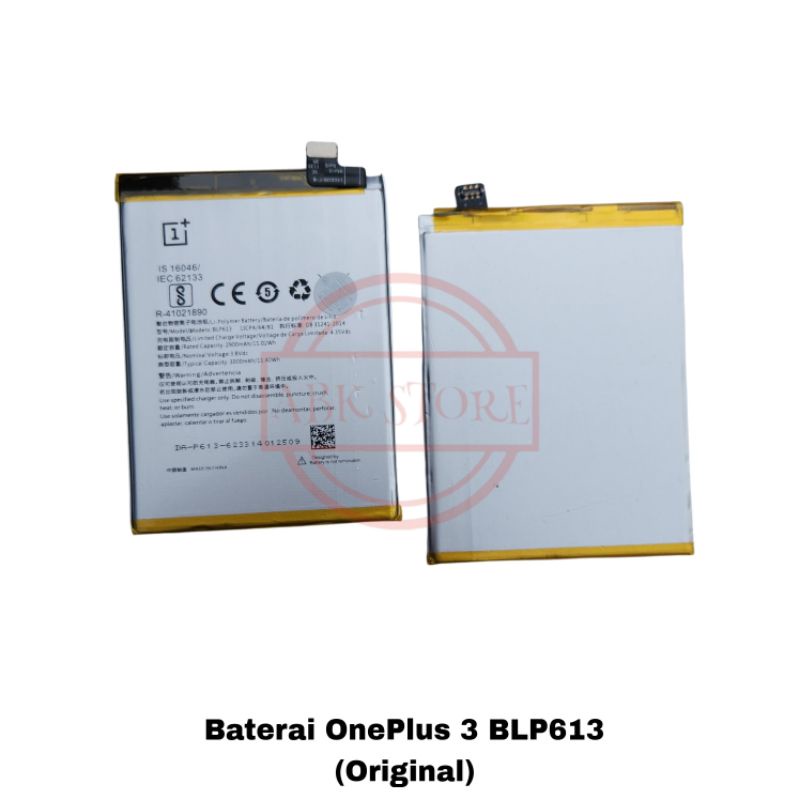 BATRE BATERAI BATTERY ONEPLUS 3 | ONE PLUS 3 BLP613 ORIGINAL