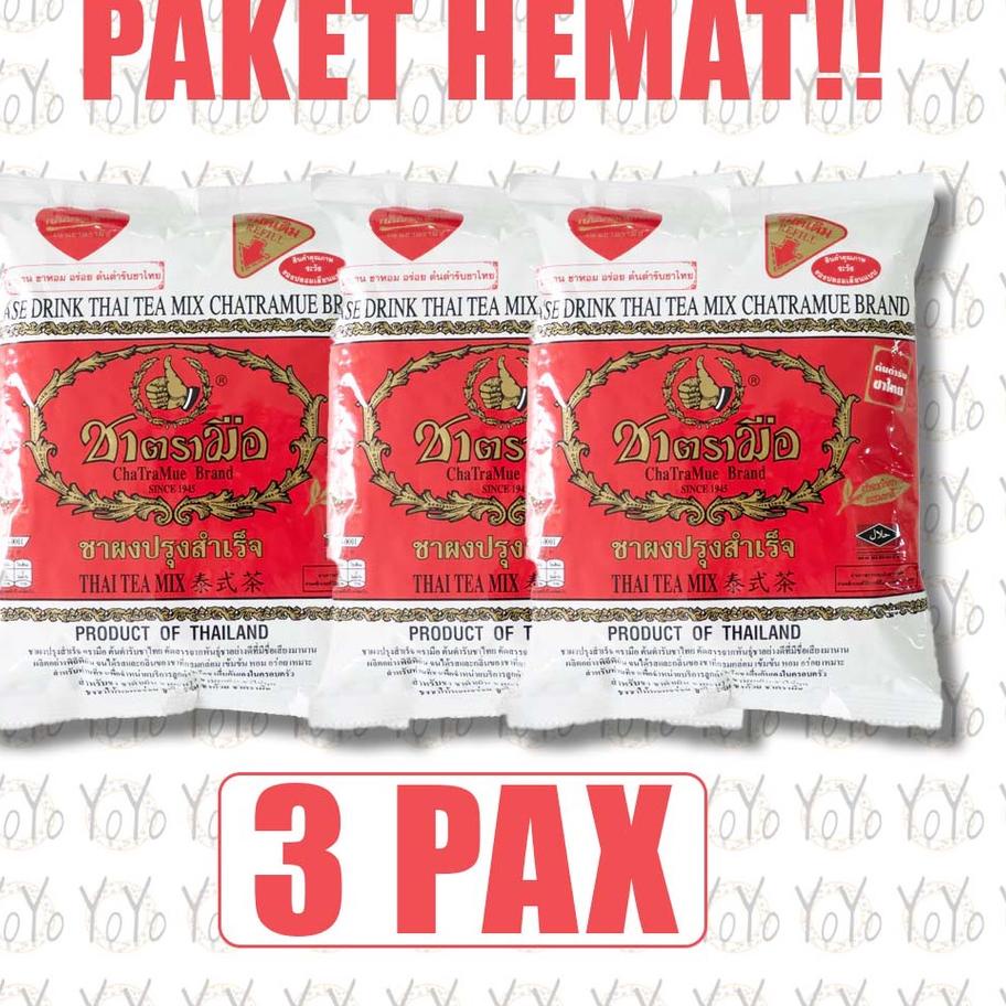 

♨ YoYo PAKET HEMAT THAI TEA ORIGINAL THAILAND 400gr 3bungkus ❊